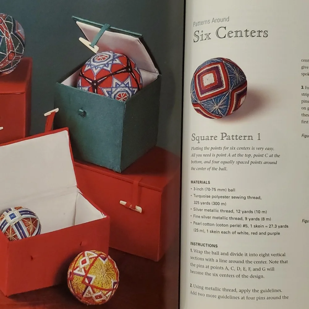 The Temari Book Making Japenese Tread Balls techniques patterns•1999• How to DIY